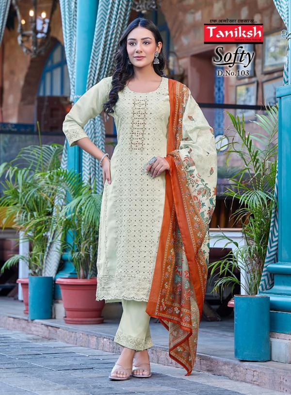 Taniksh Softy Vol 1 Kurti Bottom With Dupatta Collection